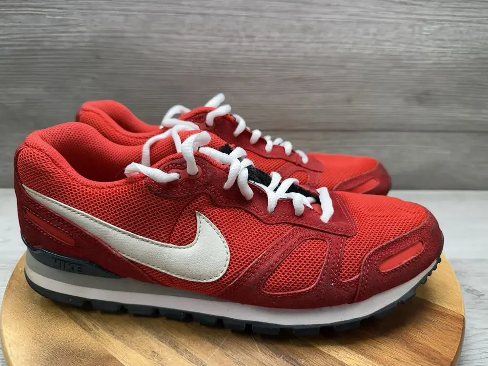 Nike Air Waffle Trainer Red Suede Leather Casual Sneaker Men’s Size 9
